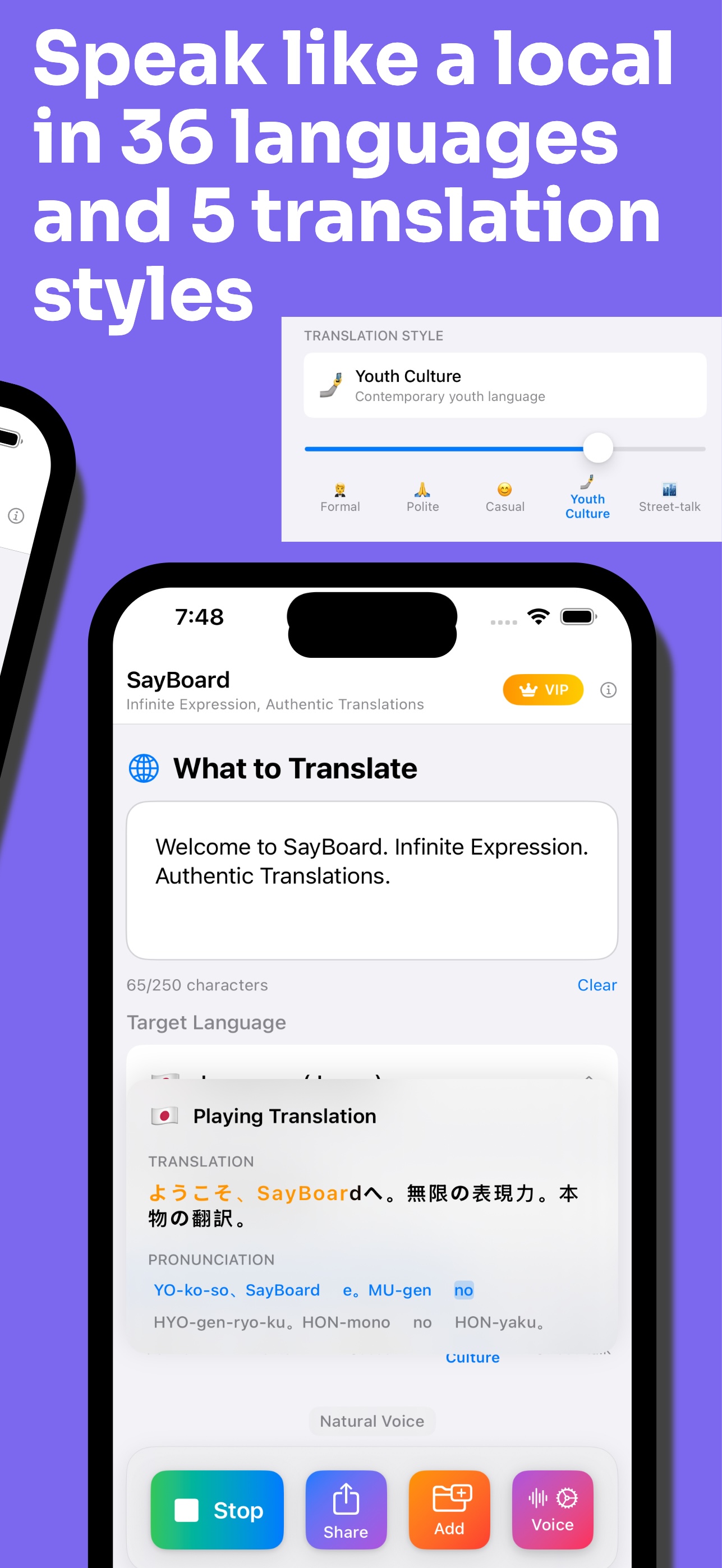 Speak like a local in 37 languages